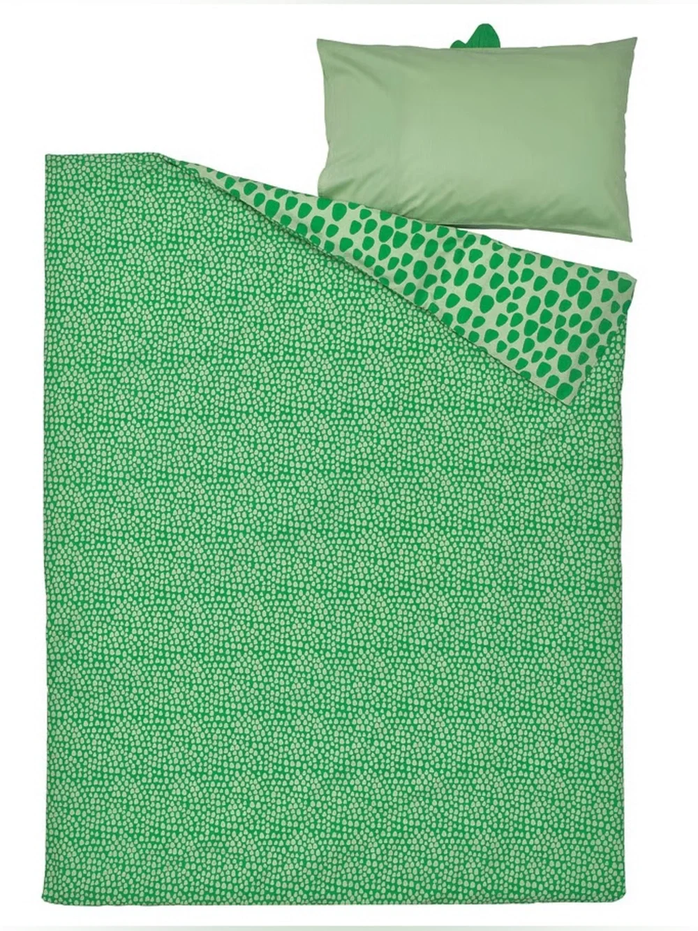 Green Crocodile Kids Duvet Cover and Cushion Set - Playful Jungle Print
